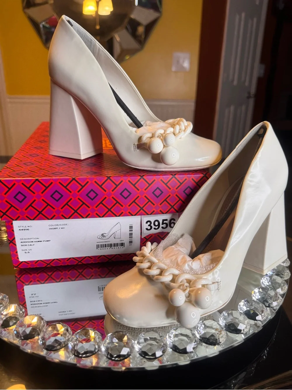 NWT Tory Burch Women's Addison High Block Heel Pumps. Size 5.5